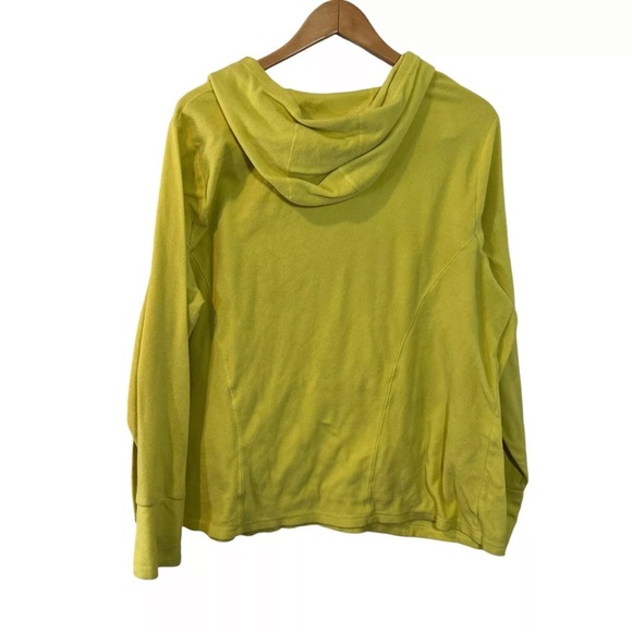 LIVI Active Lane Bryant Yellow Fleece Hooded Pullover Plus Size 22 24 Comfy Knit - Picture 2 of 5